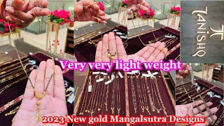 2023 New very very light weight mangalsutra Collections  Tanishq light wt gold mangalsutra Designs [upl. by Sama596]