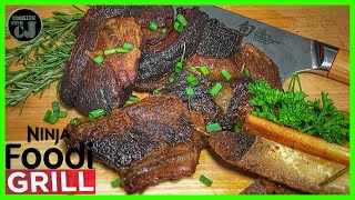 NINJA FOODI GRILL BRAISED BEEF SHORT RIBS  Ninja Foodi Grill Recipe [upl. by Bostow]