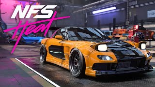 THE BEST DRIFT CAR  MAZDA RX7 BUILD  NEED FOR SPEED HEAT Gameplay Walkthrough Part 30 [upl. by Atlas682]