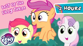 My Little Pony Friendship is Magic  FILLY THREE👧👧👧  BEST Episodes  2 Hours [upl. by Lorelie]