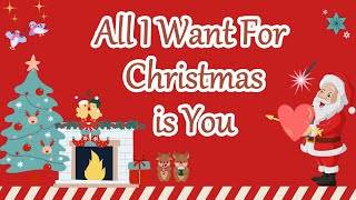 All I Want For Christmas is You  Christmas Song Lyric Video  Mariah Carey [upl. by Emlyn]