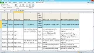 HP ALM  Import Test Cases From Excel [upl. by Kinney]