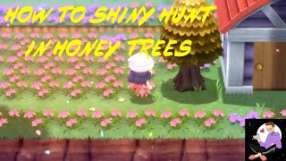 HOW TO SHINY HUNT IN HONEY TREES And where to find Honey  Pokemon BDSP [upl. by Nilla]