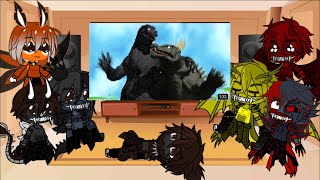 The kaiju react to Anguirus song  Gacha club [upl. by Ettennek]