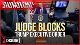 SHOWDOWN Judge Blocks Trump Executive Order [upl. by Lole]