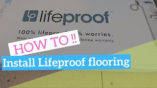 HOW TOInstall lifeproof vinyl flooring [upl. by Buckels]