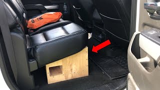 UNDER SEAT 12quot SUBWOOFER BOX BUILD [upl. by Oiralih]