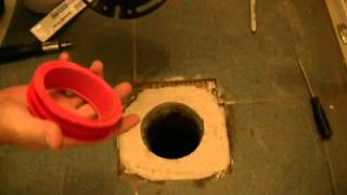 Toilet flange repair [upl. by Annyrb28]