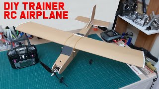 How To Make RC Trainer Airplane DIY Model Airplane For Beginners [upl. by Llahsram442]