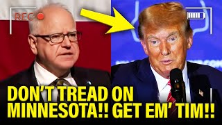 Gov Walz STRIKES BACK at Trump in first speech BACK [upl. by Kevina64]