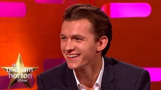 Tom Holland Was Sent To An American High School For SpiderMan  The Graham Norton Show [upl. by Kit641]