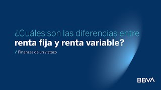 ¿Cuáles son las diferencias entre renta fija y renta variable [upl. by Imehon]