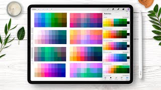 3 easy ways to create beautiful Procreate color palettes [upl. by Joris]