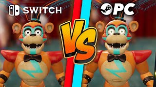 Five Nights at Freddys Security Breach Graphics Comparison Switch vs PC [upl. by Waneta]