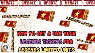 LEGENDS TICKETS UPDATE HOW TO GET AND USE THEM  DRAGON BALL LEGENDS [upl. by Jariv894]