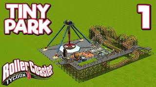 RollerCoaster Tycoon 3 TINY PARK  Part 1  TINY WOODEN COASTER [upl. by Eran774]