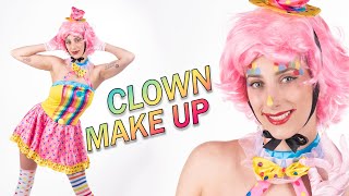 CLOWN schminken  Make Up Tutorial bunter Clown [upl. by Nagel]