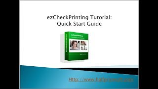 ezCheckPrinting Quick Start Guide [upl. by Airec593]