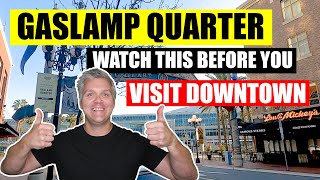 Gaslamp District  What To See And Do In The San Diego Gaslamp Quarter FULL VLOG TOUR [upl. by Idelson]