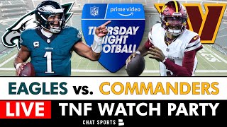 Thursday Night Football LIVE Stream Eagles vs Commanders NFL Week 11 Amazon Prime Free Watch Party [upl. by Aratak]