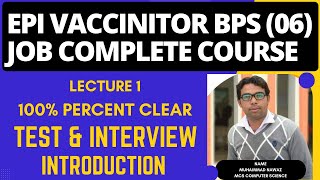 Vaccinator Interview Questions amp Written Test  Epi Vaccinator Job Complete Course NTS amp STS [upl. by Forland]