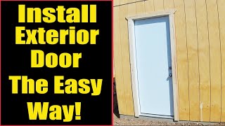 How to Install an Exterior Door in Minutes [upl. by Cavit]