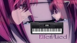 Elfen Lied  LiliumMusic BoxHigher Note Easy PianoKeyboard Cover [upl. by Hachman]