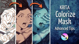 Krita ColorizeMask Advanced Tips [upl. by Jansson]