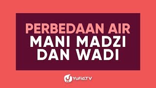 Perbedaan Air Mani Madzi dan Wadi  Poster Dakwah Yufid TV [upl. by Sadnac]