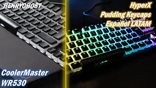 HyperX Pudding Keycaps en Español y Almohadilla CoolerMaster WR530  Accesorios para tu teclado [upl. by Nathanson]