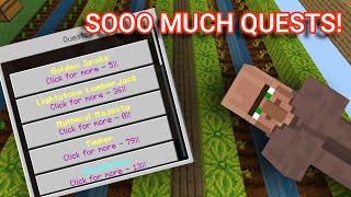 Completing Lots of Quests in Cubecraft Skyblock Ep 12 Lets play [upl. by Analim]