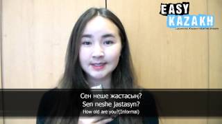 12 phrases for basic conversation in Kazakh  Easy Kazakh Basic Phrases 1 [upl. by Ayrad585]