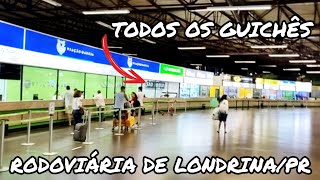 TOUR PELA ÁREA INTERNA DA RODOVIÁRIA DE LONDRINAPR  TODOS OS GUICHÊS EMPRESAS E SERVIÇOS [upl. by Jerroll312]