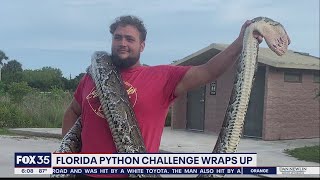 2021 Florida Python Challenge wraps up [upl. by Aerdnwahs404]