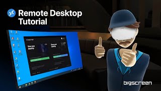 Bigscreen Remote Desktop How to STREAM YOUR PC to your Oculus Meta Quest 2 [upl. by Mchenry]