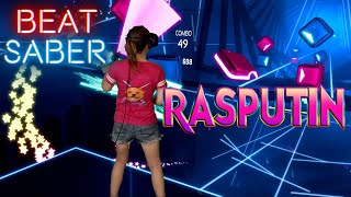 Beat Saber  Rasputin by Boney M Funk Overload  Mixed Reality [upl. by Eyt]