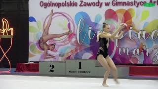 Anna Frąc STUDIO GWIAZD Gliwice Gimnastyka Artystyczna Piłka Rhythmic Gymnastics Ball Apparatus [upl. by Daven]