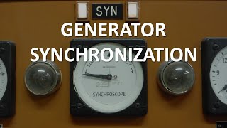 Generator Synchronization Full Lecture [upl. by Bevers]