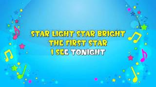 Star Light Star Bright  Sing A Long  Lullaby  Bedtime Song  Nursery Rhyme  KiddieOK [upl. by Virginie203]