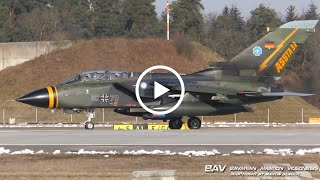 Panavia PA200 Tornado ECR  German Air Force quotASSTA 31 csquot 9879  takeoff at Manching Air Base [upl. by Dianuj]