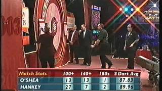 Darts World Champioship 2003 featuring Hankey Wade and OShea [upl. by Abagail]