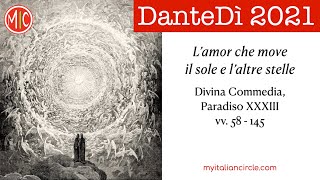 Dantedì 2021 Lamor che move il sole e laltre stelle  Reading with parallel English text [upl. by Bigot]