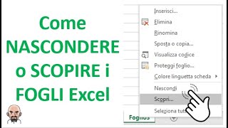 Come nascondere o scoprire i fogli Excel [upl. by Bowrah]