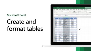 How to create and format tables in Microsoft Excel [upl. by Nnairol]