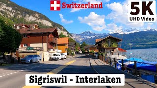 Sigriswil  Interlaken Switzerland Summer Cab Ride  4K UHD Video [upl. by Annawek426]