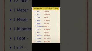 quotStandard conversion factorquot gk  viral video [upl. by Eugaet966]