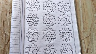 7×4 புள்ளி கோலங்கள் Easy dot kolam designs for beginners Easy rangoli Easy Dot kolam muggulu [upl. by Susanetta]