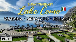 Lake Como Italy  2 Day Itinerary amp Travel Budget  Menaggio Bellagio Varenna Travel Vlog [upl. by Suired]