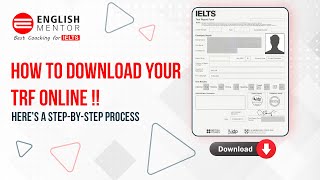 How to download your TRF Online   IELTS  English Mentor [upl. by Akerdna]