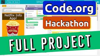 Codeorg Hackathon Project App Tutorial  Netflix App of Awesomeness  Answer Tutorial  Unit 6 CSP [upl. by Naelopan]